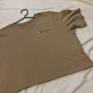 Tan champion crop top